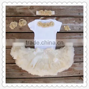 Baby Girls First Birthday Outfit Boutique Bulk Wholesale Kids Trendy Tutu Skirt/dress Clothing Set thumbnail-1