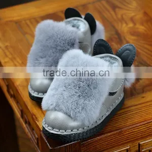 Zm40334b Children Fancy Winter Cony Hair Girls Shoes thumbnail-1