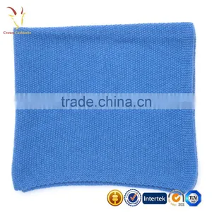 Warm Cashmere Baby Blanket Moss Stitch thumbnail-1