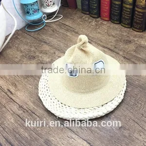 Cute Style Monster Funny Kids Sunhat Child Boy and Girls Outdoor Straw Hat Caps thumbnail-2