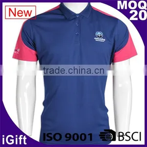 BSCI/ISO9001 China Garment Industry Bulk Dri Fit Polo Shirts Wholesale thumbnail-1