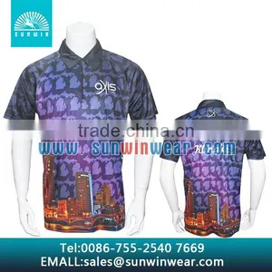 Sublimation Premium Golf Polo Shirts Comfortable Golf Clothing thumbnail-4