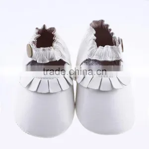 Soft Touch Leather Kids Moccs, Cute Baby Girl Leather Moccasins thumbnail-1