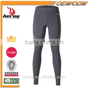 Beroy New Design High Elastic Dry-fit Running Pants Leggings With Zipper on the Leg Opening thumbnail-1