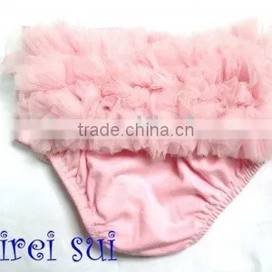 Light Pink Baby Ruffles Chiffon Bloomers Panties T6 thumbnail-1