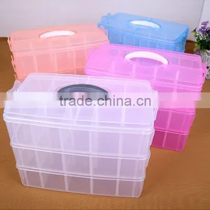 Hama Fuse Perler Bead Kit Fashion Three Layers Can Remove 30 Plastic Storage Grid thumbnail-6