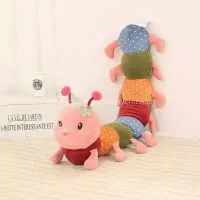 Hot Super Cute Caterpillars Pillow And Waist Pillow, On The Car Will Be Very Dazzling. Embroidered Caterpillar Pillow, Lavender Caterpillar Pillow, Eight Section Caterpillar Pillow. thumbnail-3