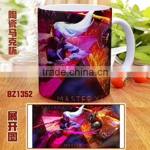 Anime League of Legends Color Printed Cartoon Ceramic Mug Cup thumbnail-2