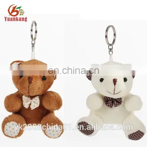 12cm Promotional Love Small Plush Teddy Bear Keychain Toys for Wedding Gift thumbnail-1