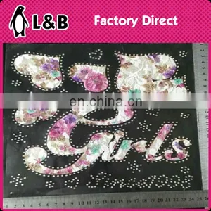 Popular Alphabet Butterfly Hot Fix Motif With Rhinestone For Garment thumbnail-5