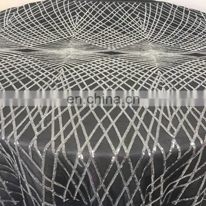 TC229A 80x80 Square Polyester Sequin Tablecloth Factory thumbnail-4