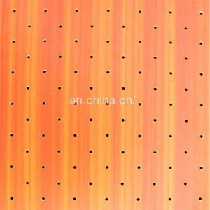 MDF Board Sound Proofing Material Perforated Wooden Timber Acoustic Wall Panels thumbnail-4