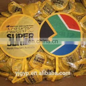 High Quality Hand Shape Cheap Customized Foldable Nylon Frisbee Fan thumbnail-1
