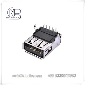 Waterproof 90 Degree DIP 9 Pins Solder UL94V-0 Type A Female 3.0 USB Connectors for Board Interface thumbnail-5