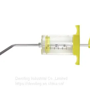 Veterinary Plastic Steel Syringe With Drencher Tube thumbnail-1