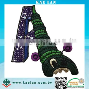 Sequin Decoration Embroidery, Unique Letter Embroidered Applique thumbnail-1