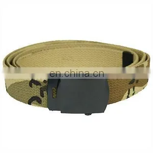 US ARMY STYLE WEB WEBBING BELT MILITARY COMBAT CASUAL 6 Colour thumbnail-1