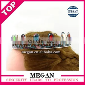 High Quality Rhinestone Crowns Tiara Wedding Crown Promotion thumbnail-4