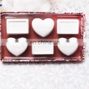 White Chocolate Shape Eraser Set Valentine Gift Children Funny Valentine Toy Gift thumbnail-2