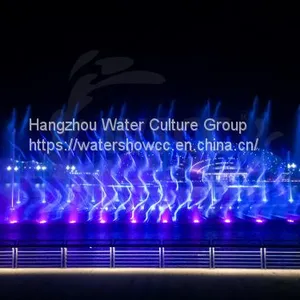 Laser Water Show Night Colorful Show With Music Dancing Fountain thumbnail-2