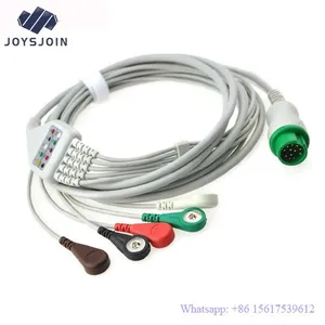 Mindray One Piece 5 Leads ECG Cable With Leadwires Snap Type AHA Standard thumbnail-1