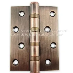 201 Stainless Steel Hinge Red Ancient Copper Surface Polish for Door and Window Hinges thumbnail-2