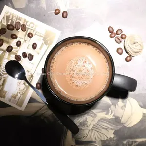 Glazed Black Coffee Ceramic Mugs,dull Polish With Spoon, Matter Milk Cup thumbnail-3