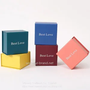 Cheap Price High Quality Small Recycled Cardboard Necklace Packaging Jewelry Ring Boxes With Custom Logo. thumbnail-3