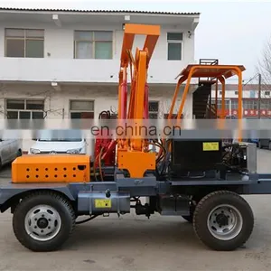 Hydraulic Highway Guardrail Pile Driver Pulling Machine for Sale Cheap Price thumbnail-3