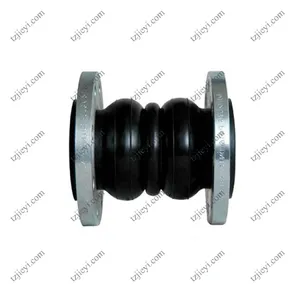 DIN ANIS JIS Standard Stainless Steel 304 Flange Type Double Sphere Rubber Expansion Joint EPDM NR NBR Rubber thumbnail-2