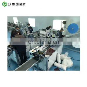 Full Auto Disposable Mask Making Machine / Fully Automatic Flat Face Masks Production Line thumbnail-4