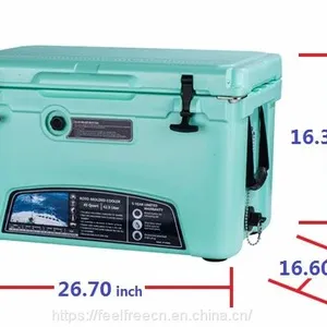 Custom Logo Hiking Fishing Camping Hard Cooler Beer Ice Cooler Box Hard Cooler thumbnail-2