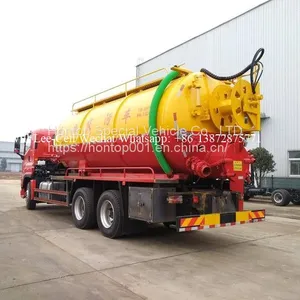 ISUZU GIGA 6X4 16CBM High Pressure Washing Vacuum Combined Jet Sewage Suction Truck thumbnail-2