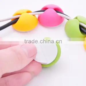 China Manufacturer Sale Cable Clamps Cute Cable Winder Earphone Silicone Cable Holder Clip thumbnail-5
