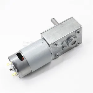 DC 12V 200RPM Turbo Worm Geared Motor, Permanent Magnet Reduction Motor With Self-Locking,for Paper Shredders/Copying Machines thumbnail-1