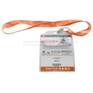 Printed Polyester Lanyards Attached on Card Holders and Card Pouches for Displaying ID Cards thumbnail-1