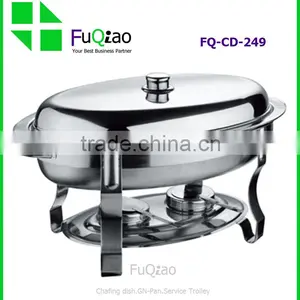 Low Prize Stainless Steel Round Roll Top Buffet Chafing Dish for Hotel thumbnail-1