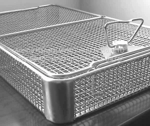 Screen Baskets Made of Perforated Plate Instrument Baskets With Wire Mesh Lids thumbnail-3