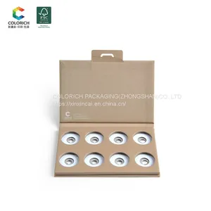 Wholesale Christmas Makeup Packaging Empty Gift Box Set 6 Pan Custom Eyeshadow Palette Private Label thumbnail-3