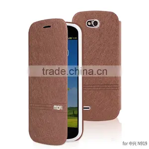 MOFi Flip Leather Cover Case for ZTE N919, Mobile Phone Accessory for ZTE N919D Case thumbnail-4