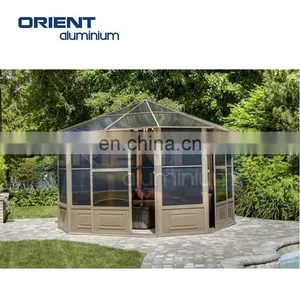 Triangle Roof Aluminum Frame Sunroom Kits Solarium Houses thumbnail-4