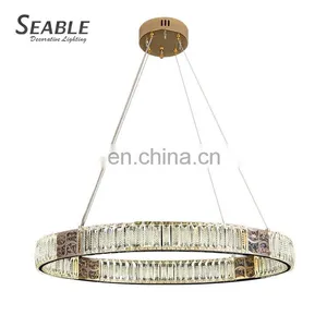 Modern Style Residential Decoration Living Room Dining Room Luxury LED Crystal Pendant Lamp thumbnail-4