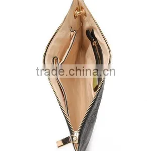 Slim Snake Print/skin Leather Women Clutch Bag Handbag With Wrist Chain thumbnail-5