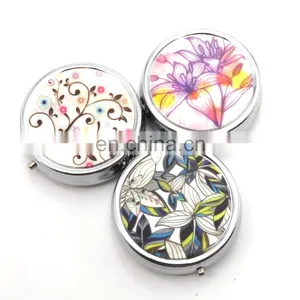Non Toxic Round Shape Divided Travel Friendly Personalised Pill Dispenser Box thumbnail-4