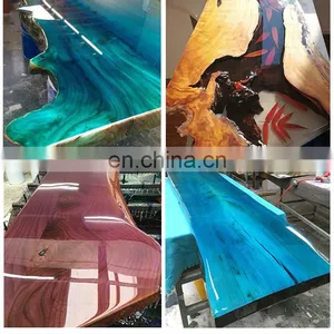 Epoxy Resin ab Glue River Table Handmade Diy Ultra-clear Crystal Drop Glue Potting and Sealing Painting Specimen Hard Glue Craft thumbnail-5