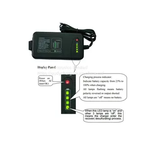 AC/DC Power Adapter 11V 3.3A 3 Cell LiFePO4 Battery Charger With Fuel Gauge thumbnail-2