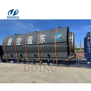 Waste Tire Plastic Recycling Plant for Producing Fuel Oil thumbnail-1