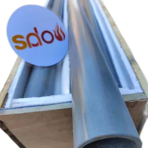 Advanced NSiC Radiant Tubes, NSiC Heating Protective Tubes, Nitride Bonded Silicon Carbide Ceramic Tubes, thumbnail-4
