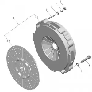 Other Performance Parts High Performance Bus Parts Clutch Driven Disc 16E05-01130-CKD Bus Accessories Clutch Disc thumbnail-2