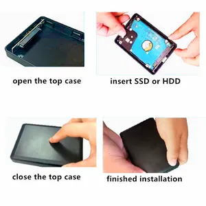 Plastic 2.5 Inch USB3.0 Micro SSD Hard Disk Case Enclosure Hard Drives Case thumbnail-2